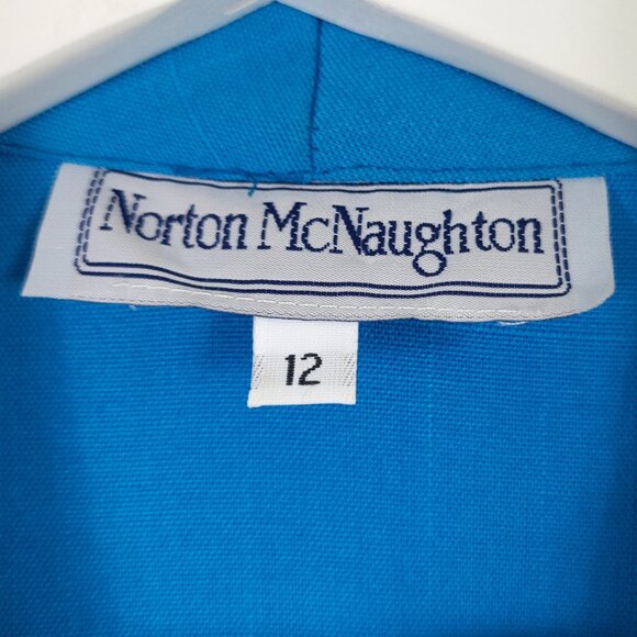 Vintage Blue Single Button Blazer Jacket - Picture 4 of 9